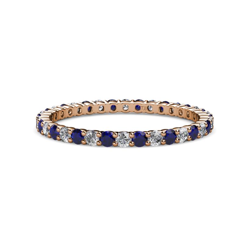 Joyce 2.00 mm Blue Sapphire and Lab Grown Diamond Eternity Band 