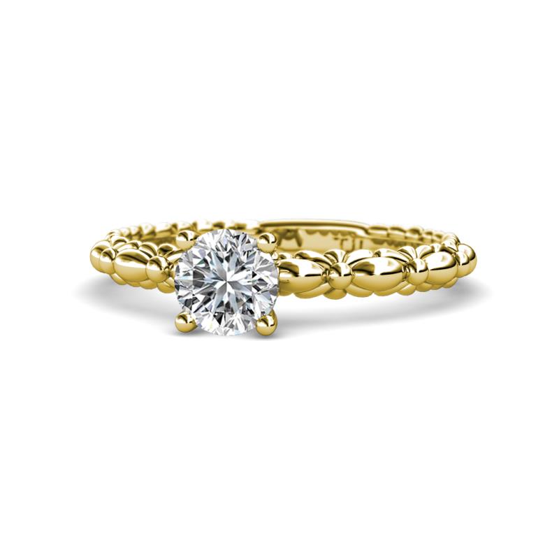 Viona Signature 1.00 ct IGI Certified Lab Grown Diamond Round (6.50 mm) Solitaire Engagement Ring 