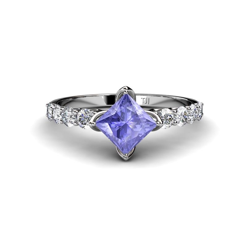 Alicia Lab Grown Diamond and Tanzanite Engagement Ring 