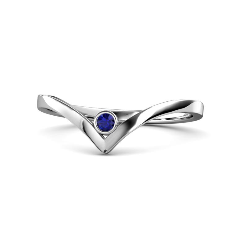 Shana Bold Solitaire Round Blue Sapphire 