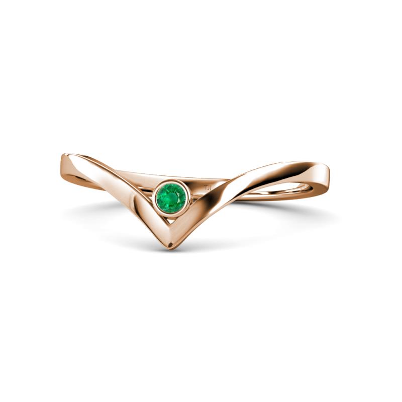 Shana Bold Solitaire Round Emerald 