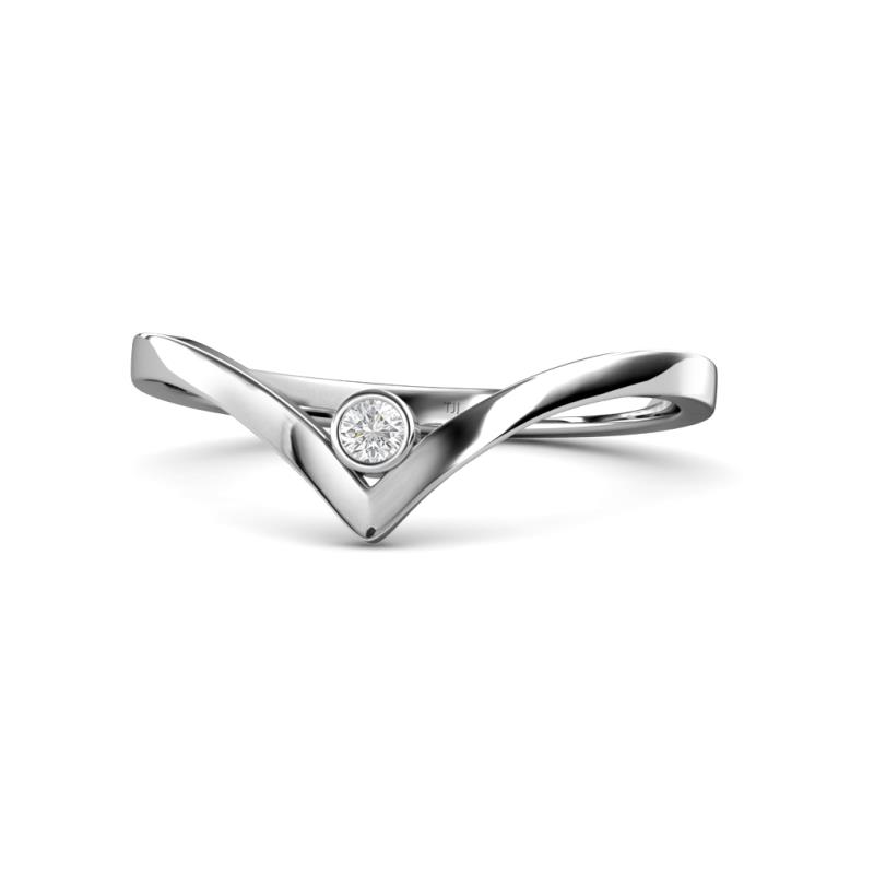 Shana Bold Solitaire Round White Sapphire 