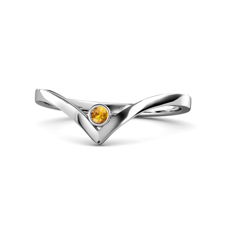 Shana Bold Solitaire Round Citrine 