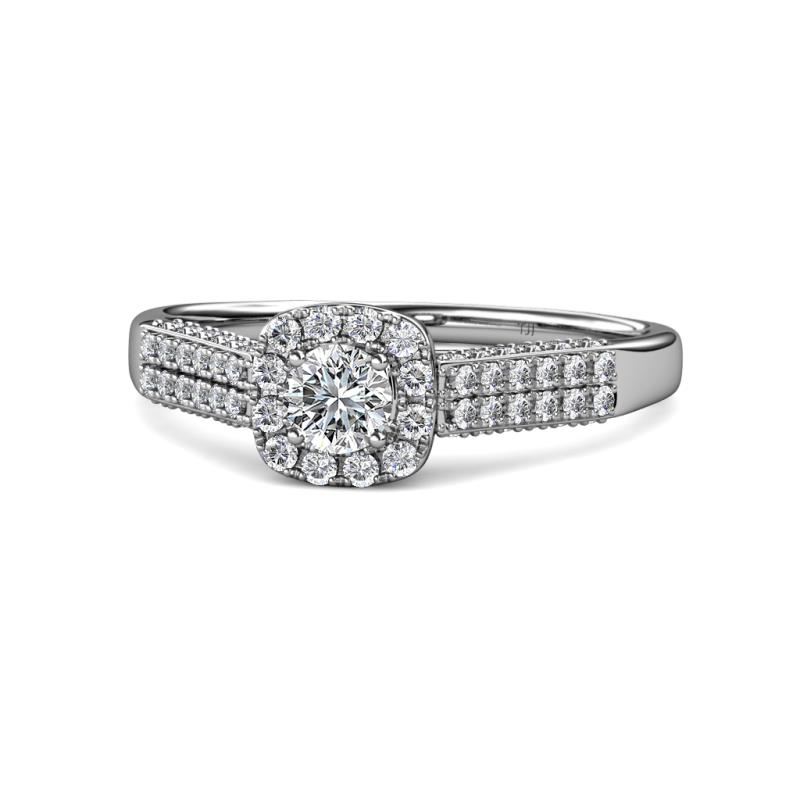 Inessa Prima Round Diamond 1.50 ctw Halo Engagement Ring 