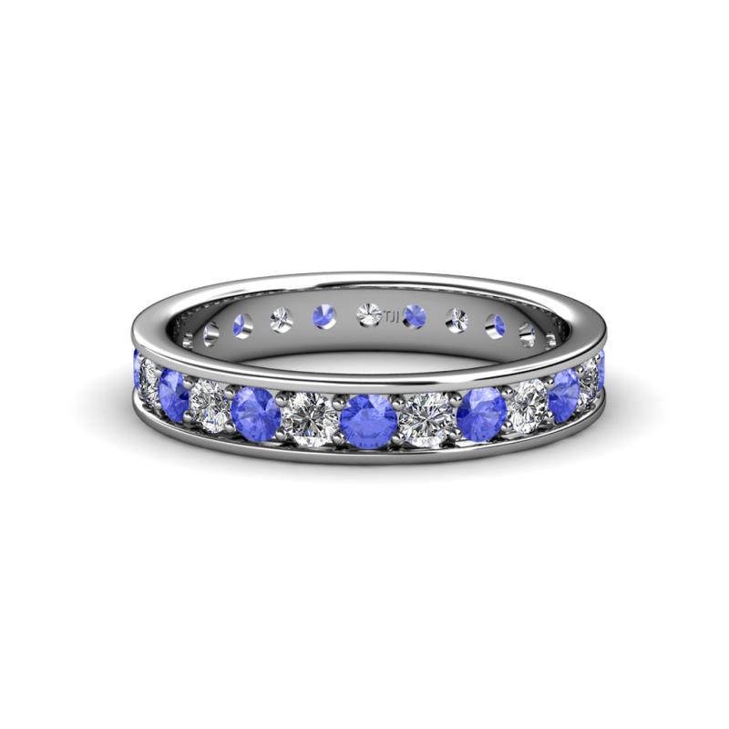 Livia 2.70 mm Tanzanite and Lab Grown Diamond Eternity Band 