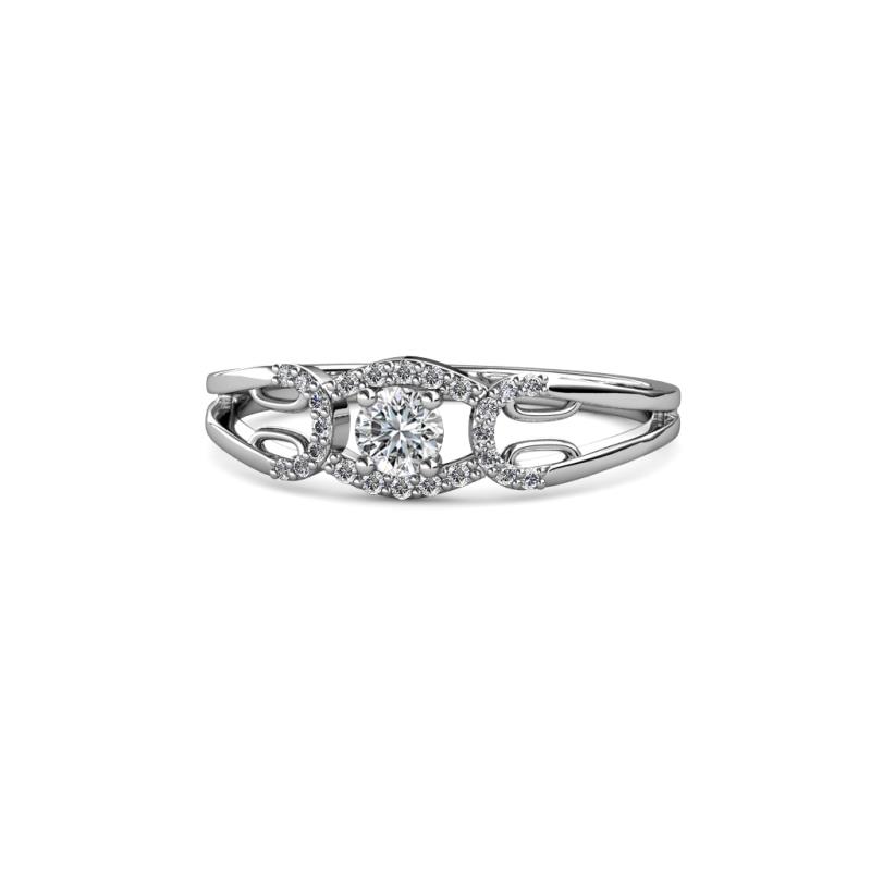 Natalie Lab Grown and Mined Diamond Promise Ring 