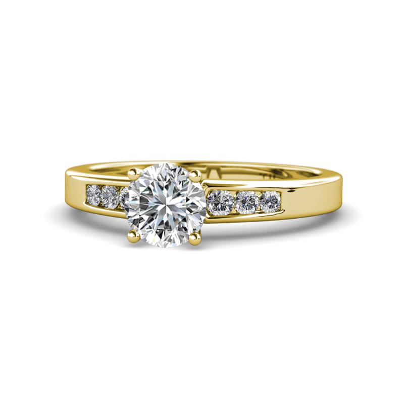 Merlyn Classic Lab Grown and Mined Diamond Engagement Ring 