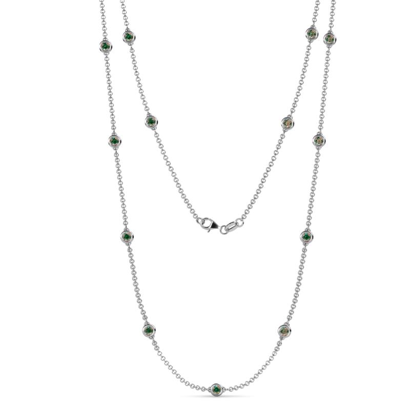 Lien (13 Stn/3.4mm) Lab Created Alexandrite on Cable Necklace 