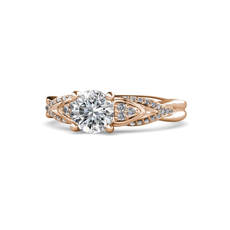 Belinda Signature 2.08 ctw IGI Certified Lab Grown Diamond Round (6.50 mm) & Natural Diamond Round (1.15 mm) Engagement Ring 