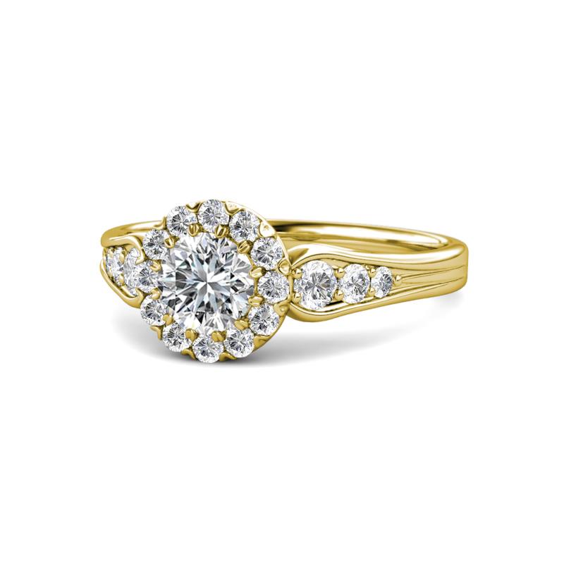 Kallista Signature Diamond Halo Engagement Ring 