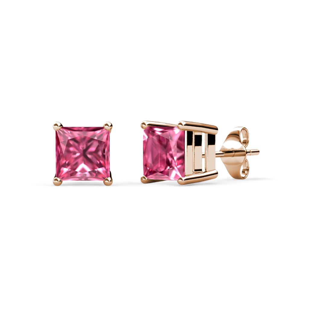 Zoey Pink Tourmaline (4mm) Solitaire Stud Earrings 
