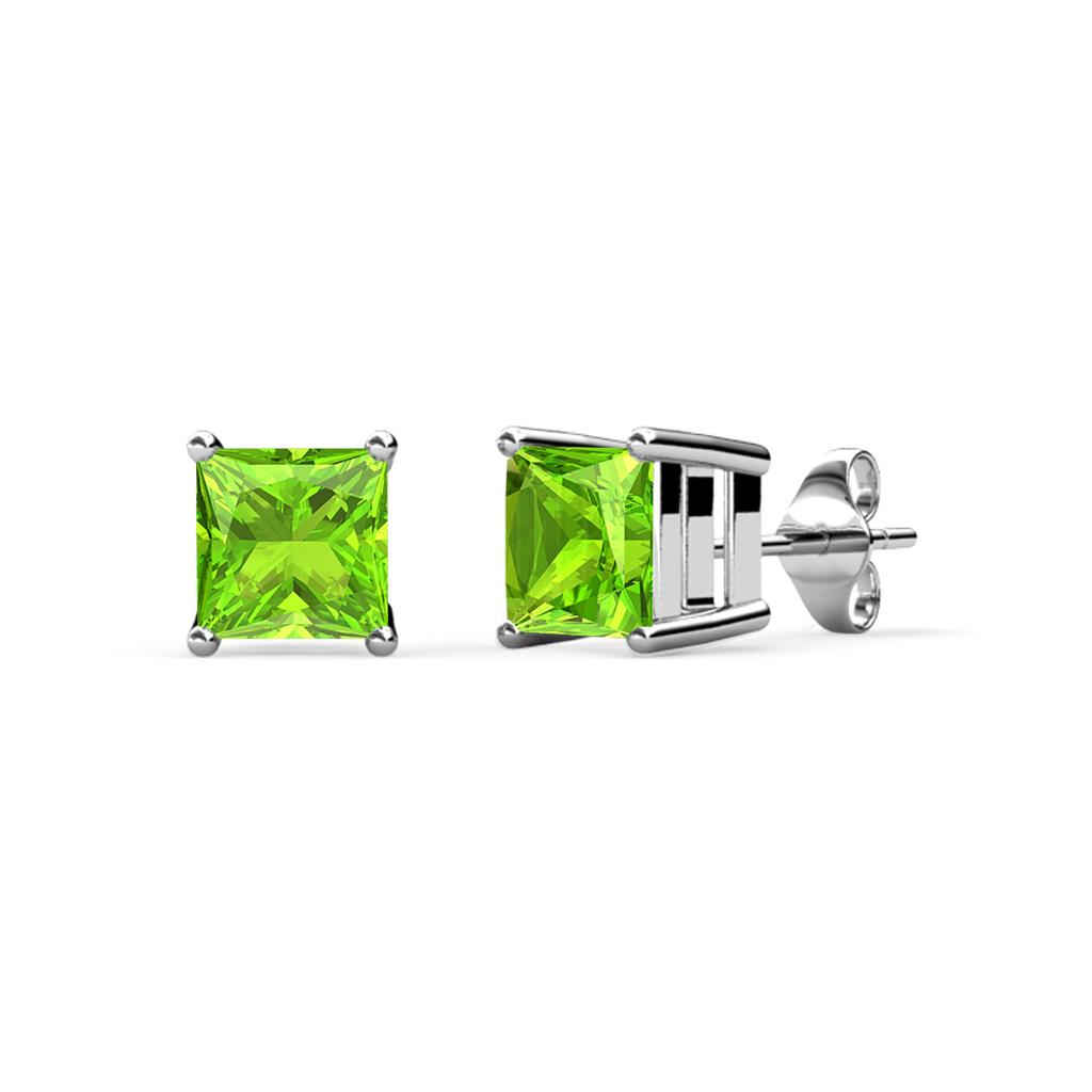 Zoey Peridot (4mm) Solitaire Stud Earrings 