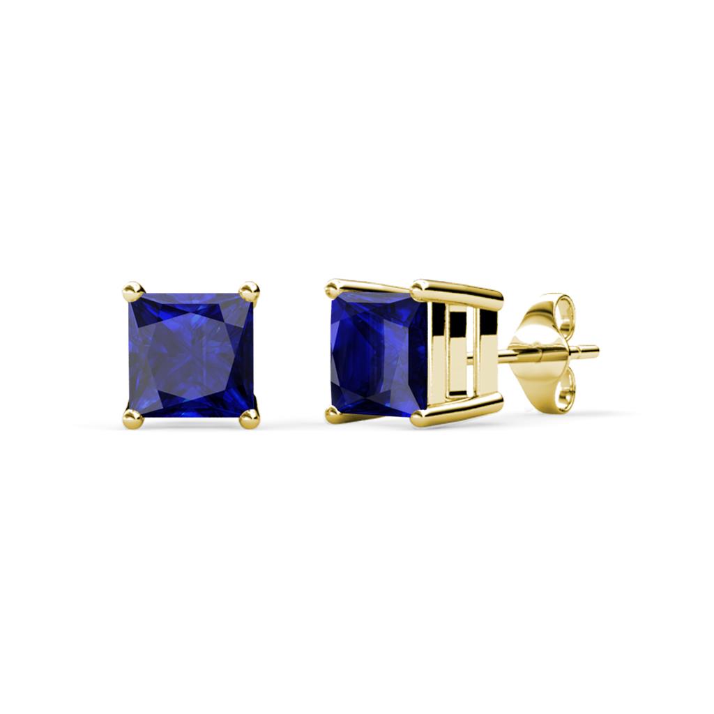Zoey Blue Sapphire (4mm) Solitaire Stud Earrings 