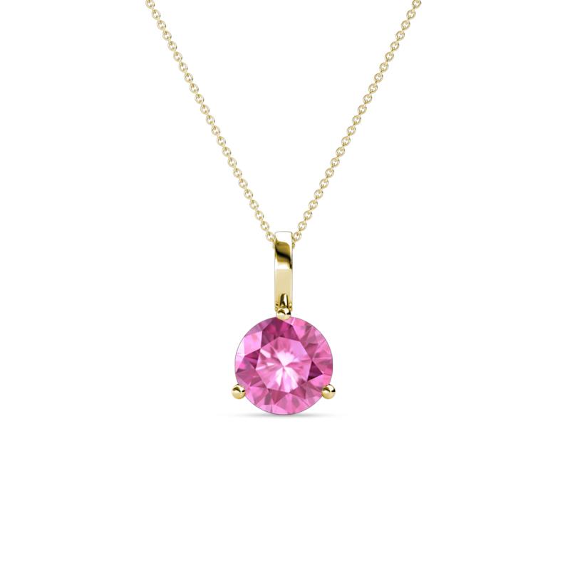 Sheryl 5.80 mm Pink Sapphire Solitaire Pendant 