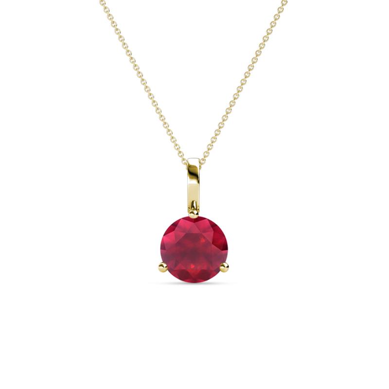 Sheryl 5.80 mm Ruby Solitaire Pendant 