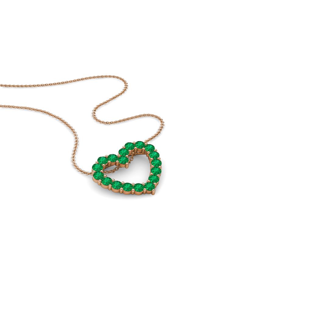 Zayna Emerald Heart Pendant 