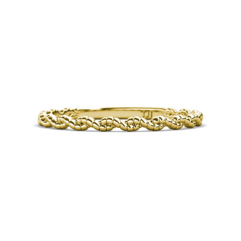 Rosa 2.00 mm Twisted Rope Wedding Band 