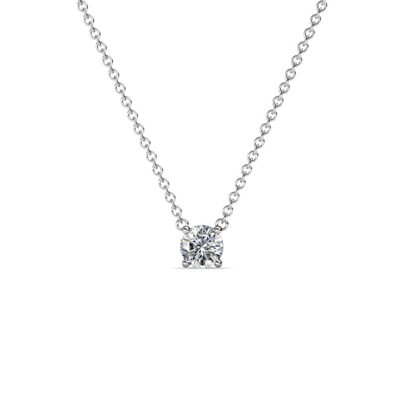 Juliana 4.00 mm Round Lab Grown Diamond Solitaire Pendant Necklace 