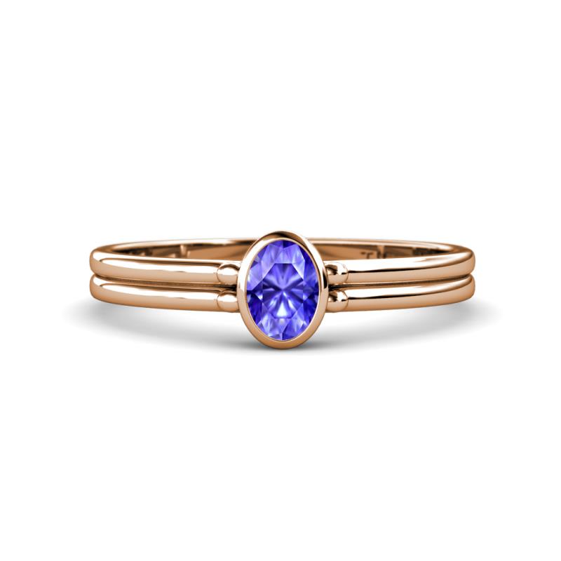 Diana Desire Oval Cut Tanzanite Solitaire Engagement Ring 