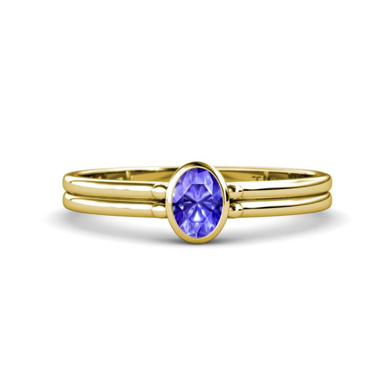 Diana Desire Oval Cut Tanzanite Solitaire Engagement Ring 