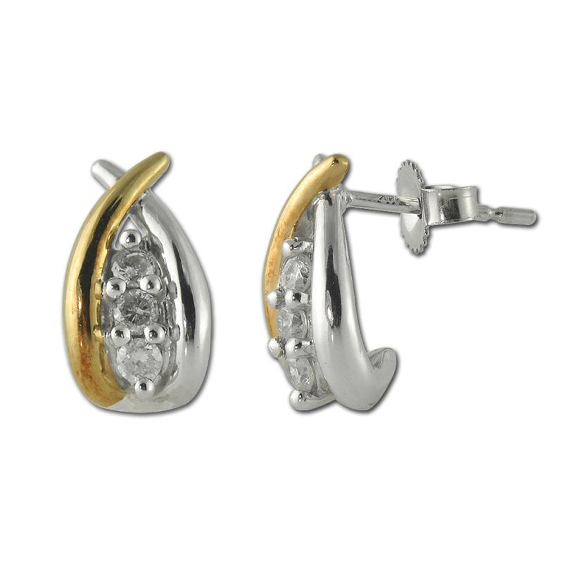 Diamond Hoop Earrings 