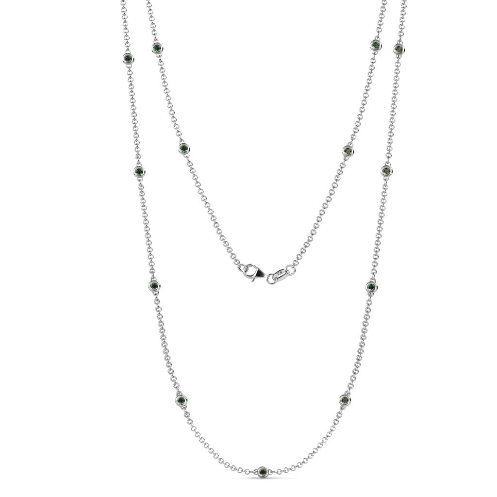 Lien (13 Stn/2.3mm) Lab Created Alexandrite on Cable Necklace 