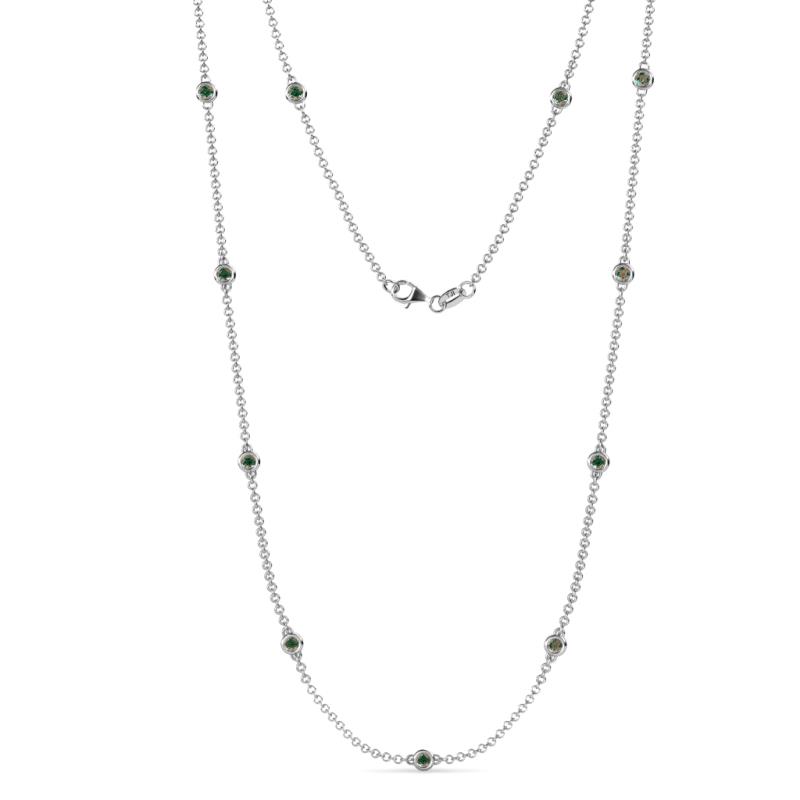 Asta (11 Stn/2.7mm) Lab Created Alexandrite on Cable Necklace 