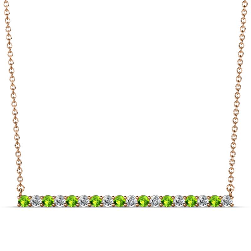 Small Diamond Bar Necklace With Spike | Return Sans | Irthly