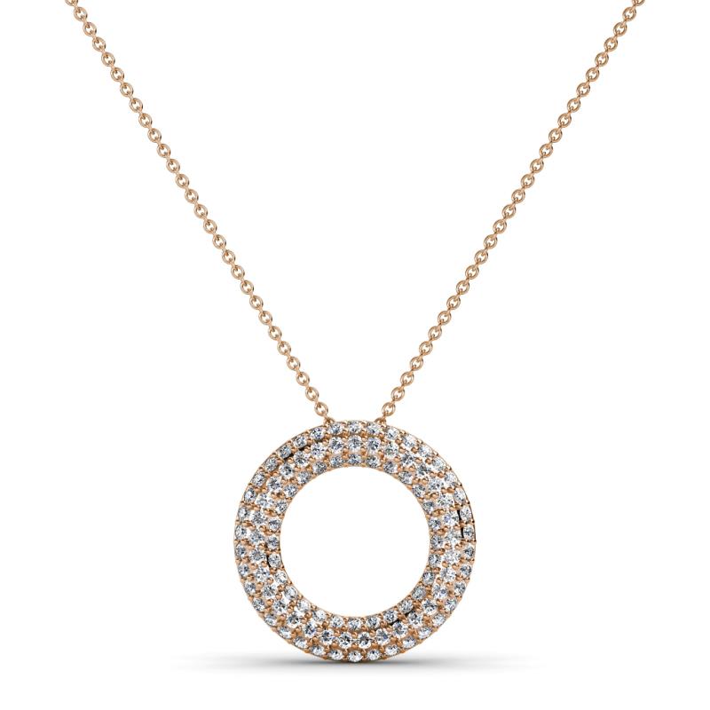 Sterling Silver Pave Cubic Zirconia Open Circle Necklace | Barnardo's  Online Charity Shop