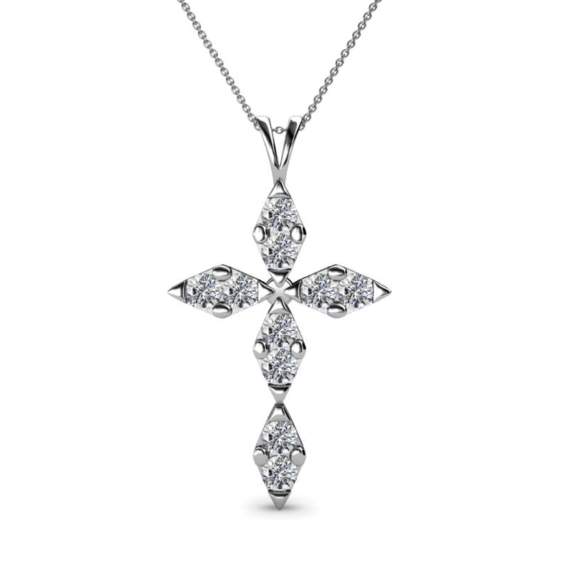 Ife Petite Lab Grown Diamond Cross Pendant 