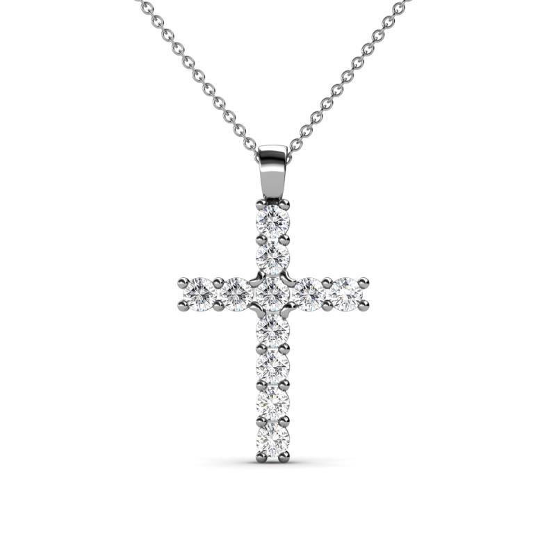 Elihu Petite Lab Grown Diamond Cross Pendant 