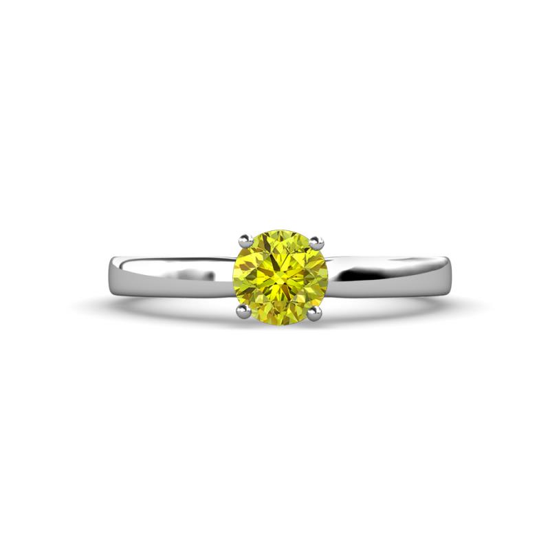 Annora Yellow Diamond Solitaire Engagement Ring 