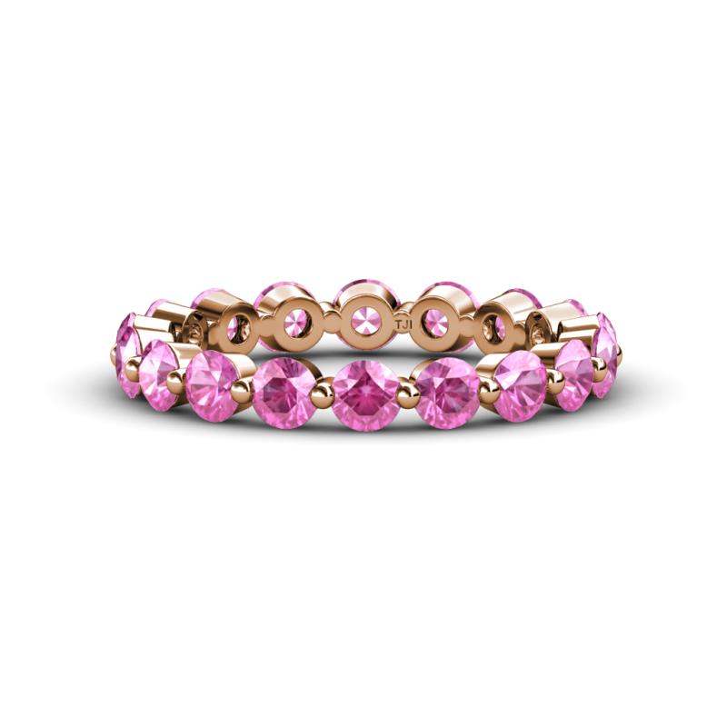 Valerie 3.50 mm Pink Sapphire Eternity Band 