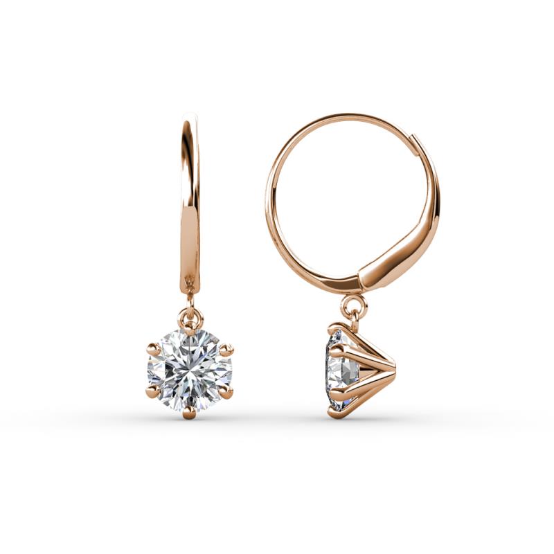 Calla Lab Grown Diamond (5mm) Solitaire Dangling Earrings 