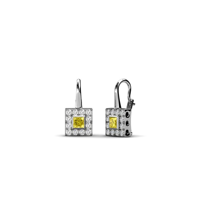 Esme Yellow Sapphire Dangling Earrings 