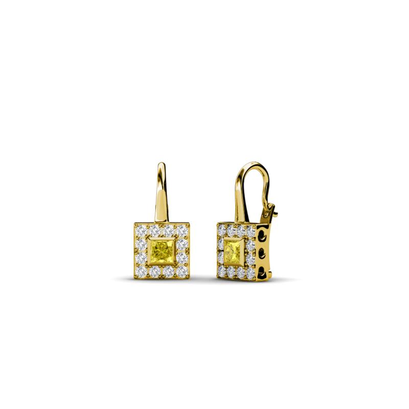 Esme Yellow Sapphire Dangling Earrings 