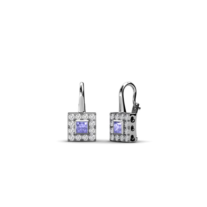 Esme Tanzanite Dangling Earrings 