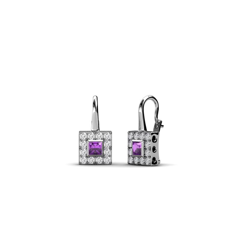 Esme Amethyst Dangling Earrings 