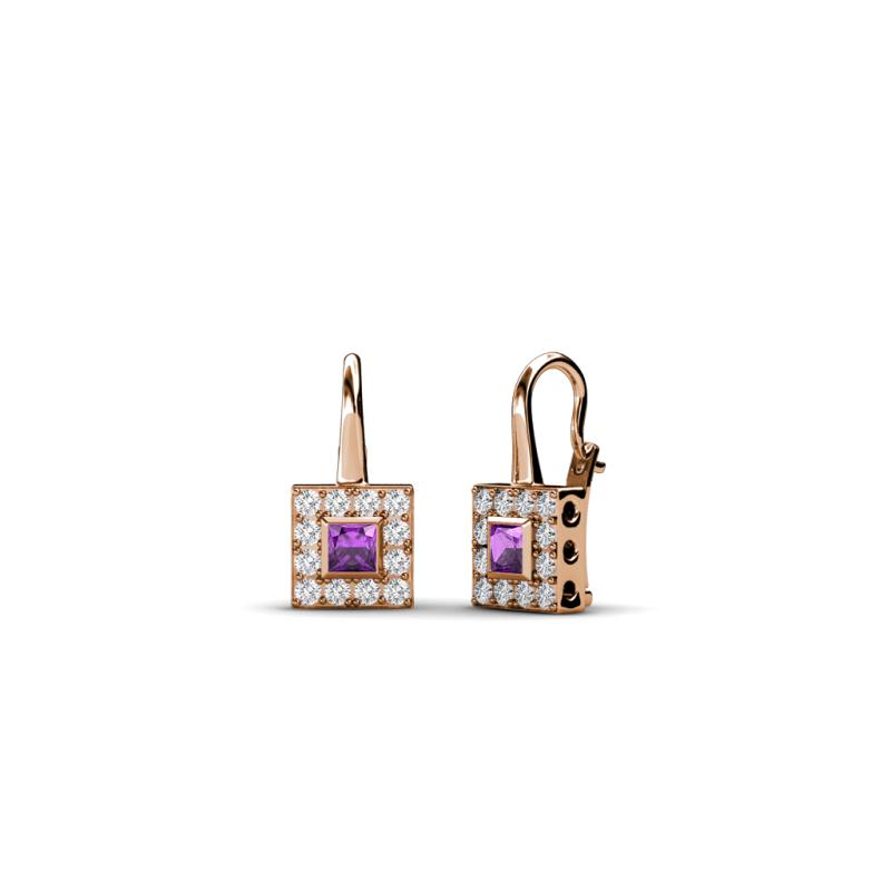 Esme Amethyst Dangling Earrings 