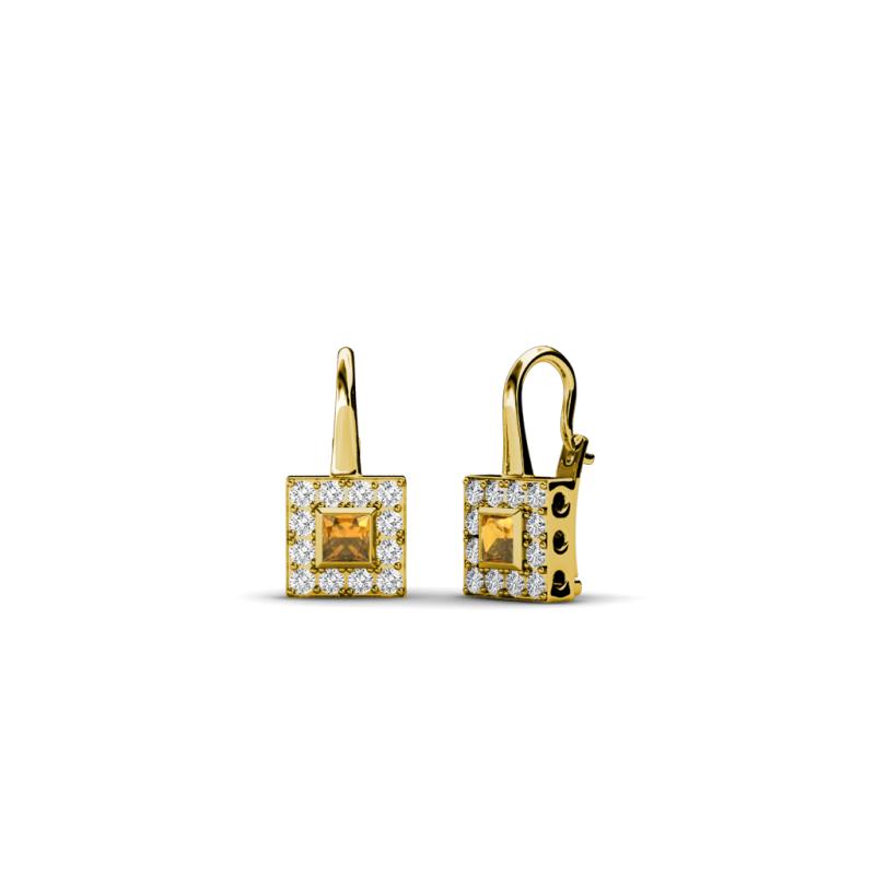 Esme Citrine Dangling Earrings 