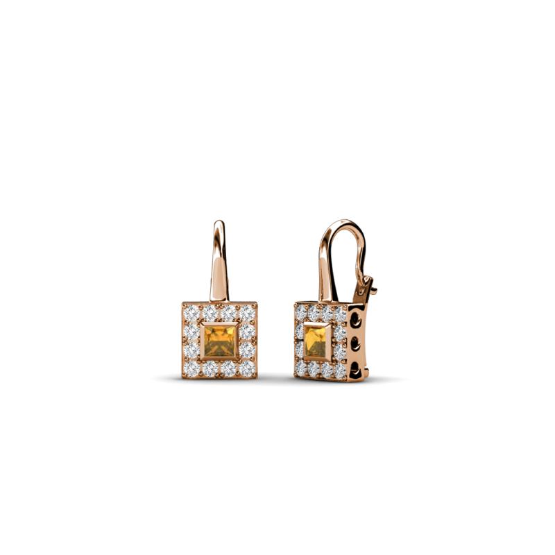 Esme Citrine Dangling Earrings 