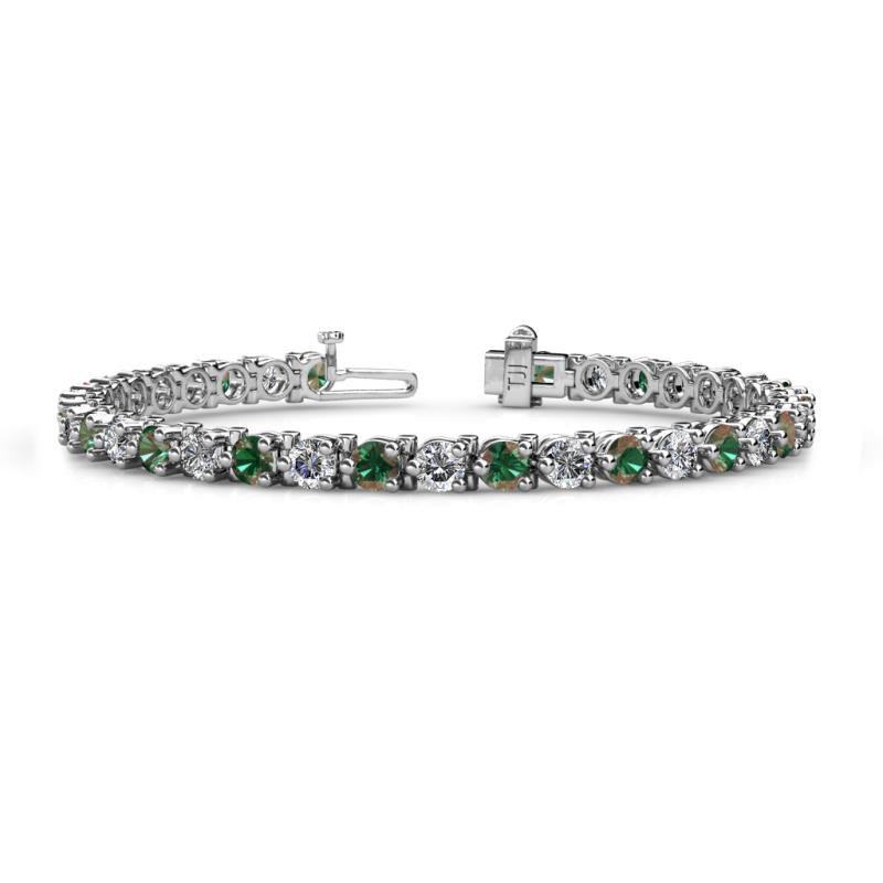 Cliona 4.10 mm Diamond and Lab Created Alexandrite Eternity Tennis Bracelet 