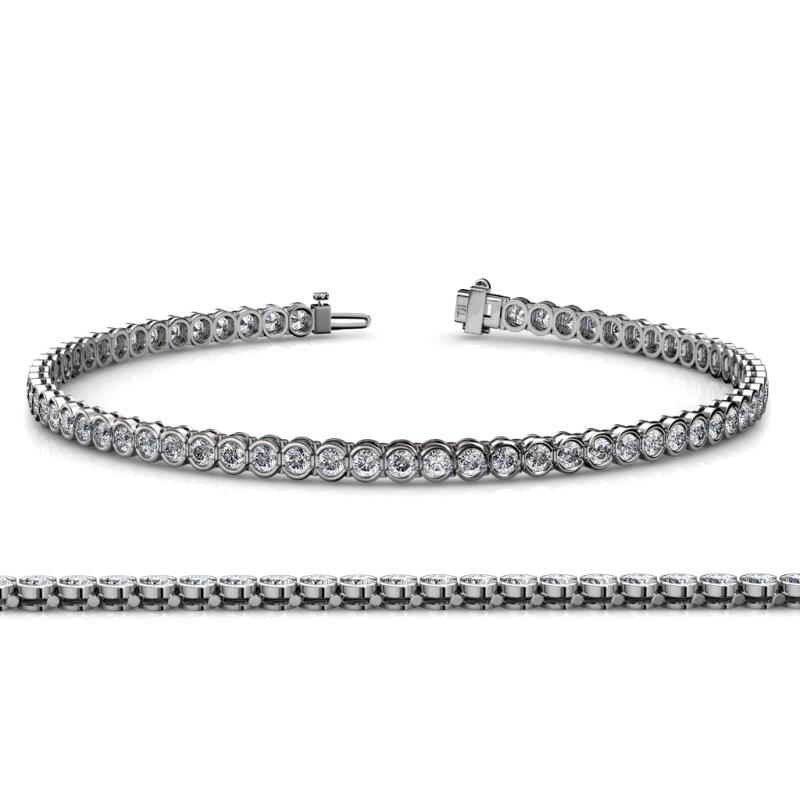 Tiara 2.00 mm Lab Grown Diamond Eternity Tennis Bracelet 