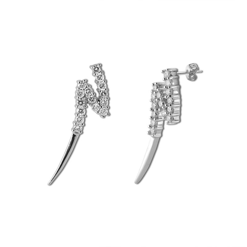 Diamond Dangling Earrings 