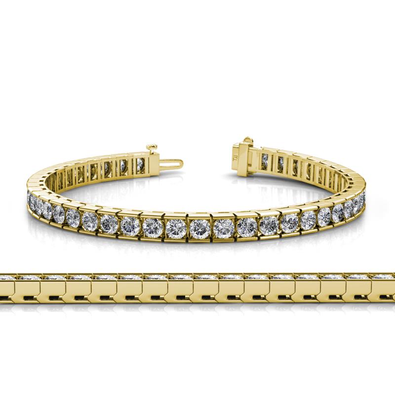 Abril 3.80 mm Round Lab Grown Diamond Eternity Tennis Bracelet 