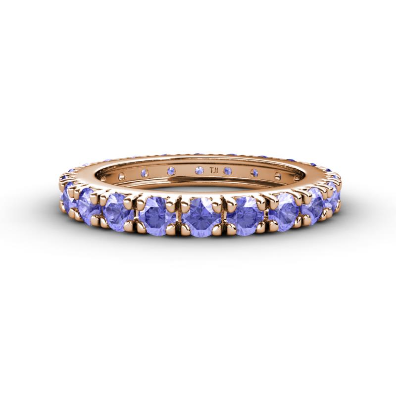 Gracie 3.00 mm Round Tanzanite Eternity Band 