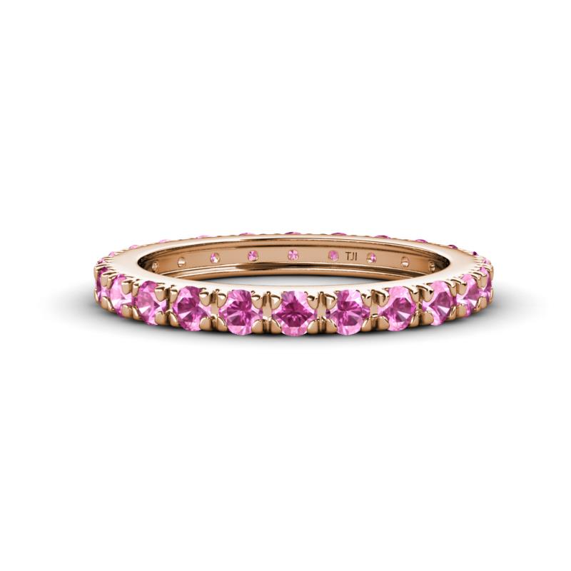 Gracie 2.70 mm Round Pink Sapphire Eternity Band 