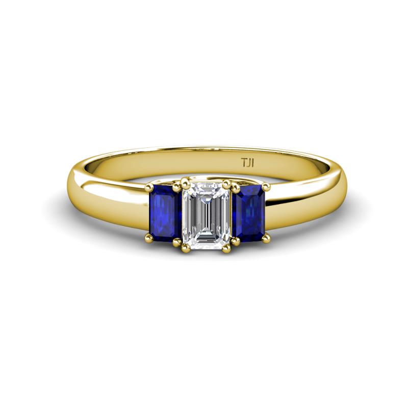 Textured 18K Gold Sapphire Ring | Eco-Friendly | Buy Online 6.5