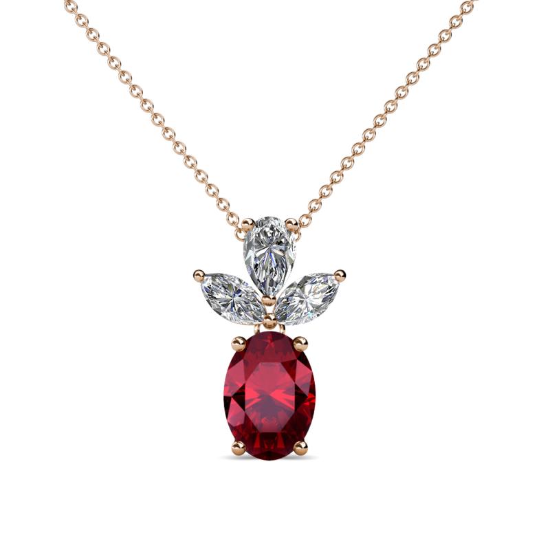 18K Yellow Gold Smokey Quartz and Diamond Slide Necklace 694 - Neil Diamonds:  Fine Jewelers Since 1949