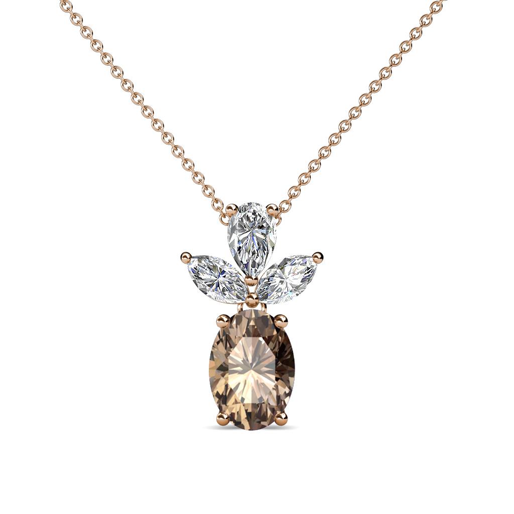 18ct White Gold Diamond Slider Solitaire Pendant | Pravins Jewellers